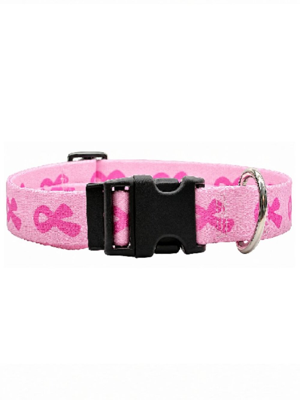 Size M & L Pink Ribbon - Breast Cancer Awareness Pet Dog Collar
